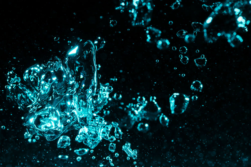 water bubbles macro photography image 