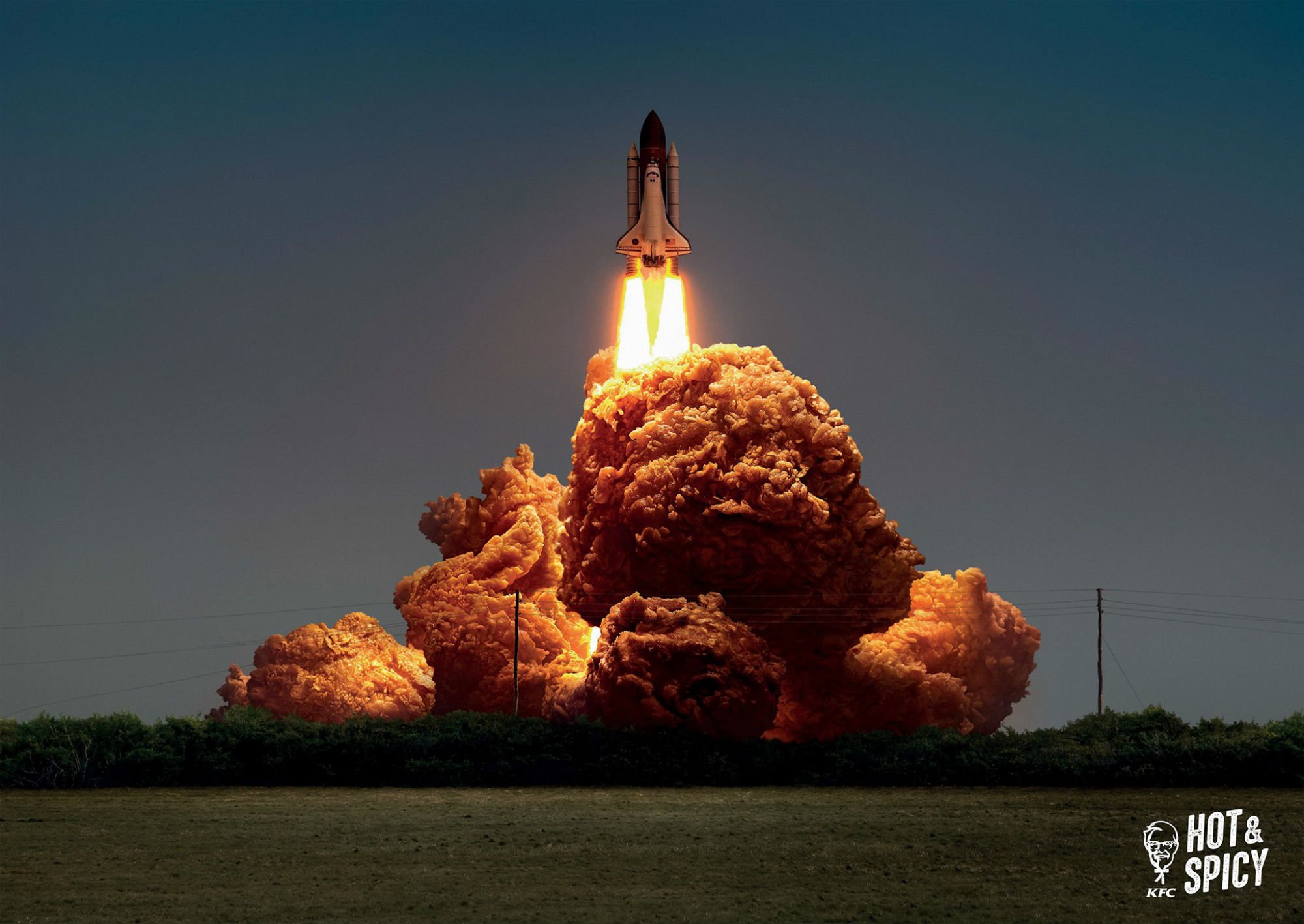 kfc photoshop space shuttle image 