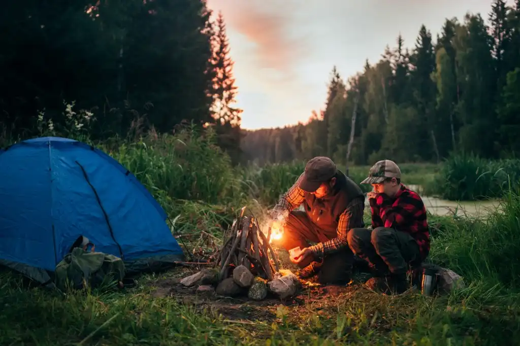 father and son camping together picture id833226490 image 