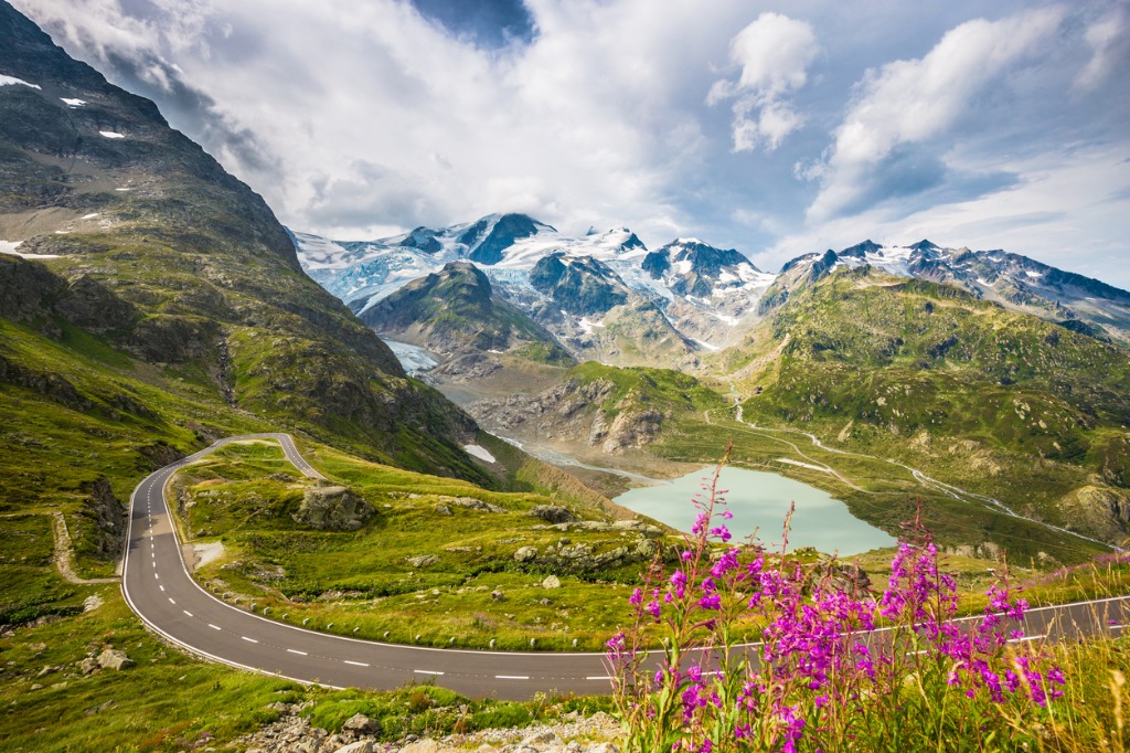winding mountain pass road in the alps picture id687506718 image 