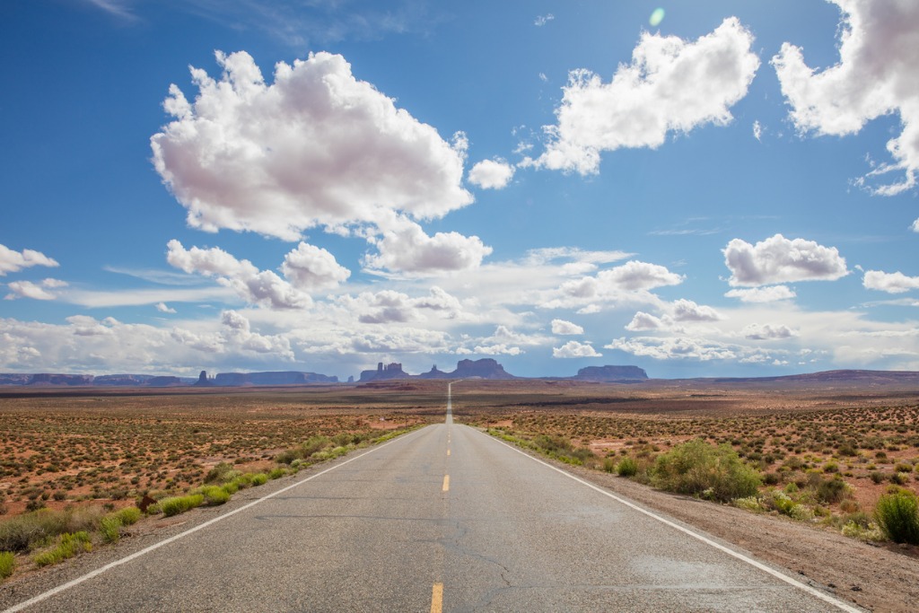 endless highway monument valley route 163 arizona utah usa picture id543678008