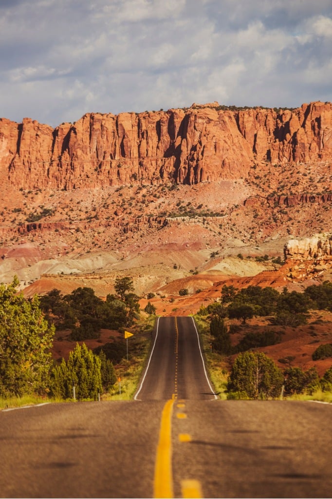 straight road in the capitol reef national park utah picture id923180030 image 