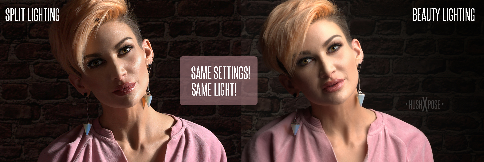 split lighting vs beauty lighting