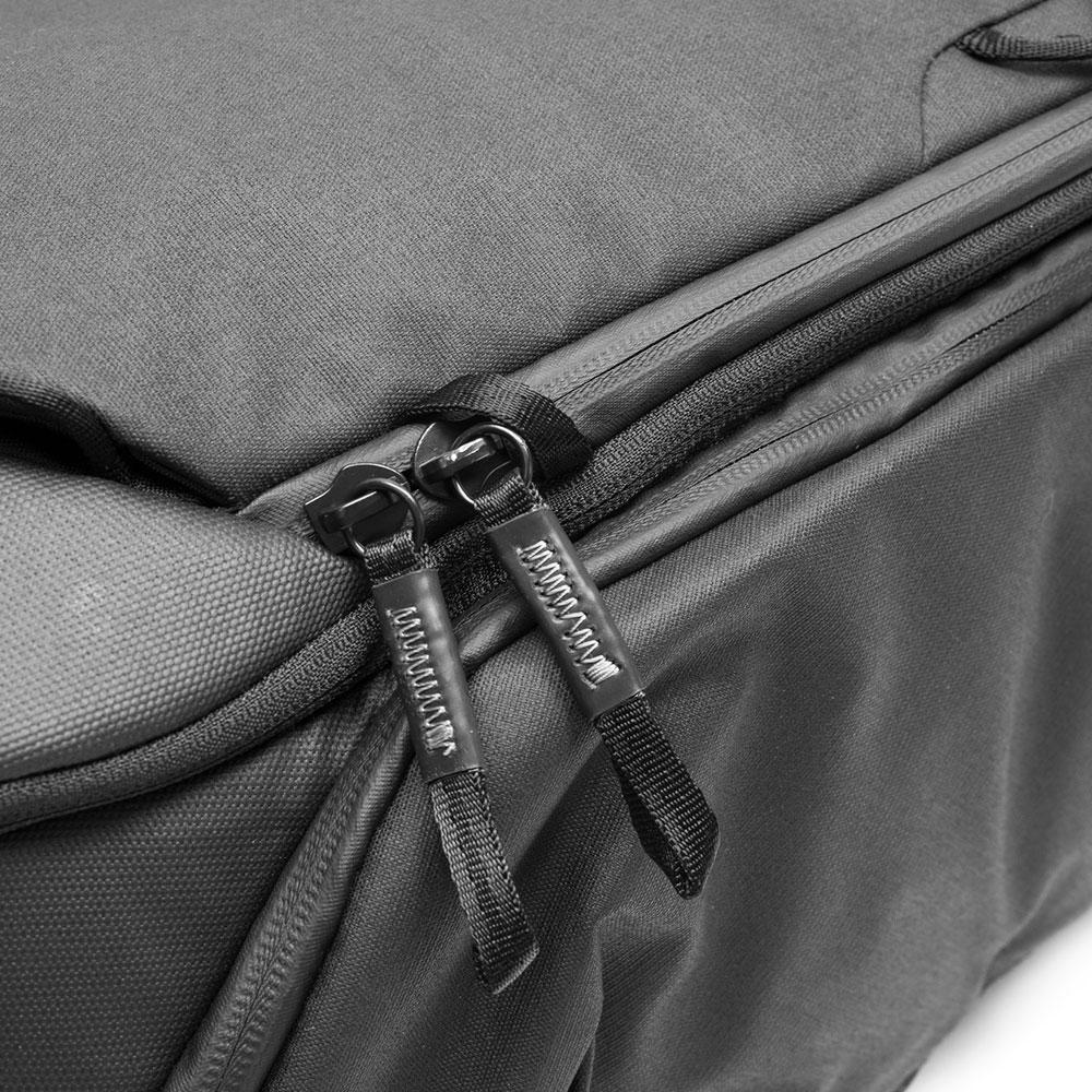 peak design travel backpack zippers