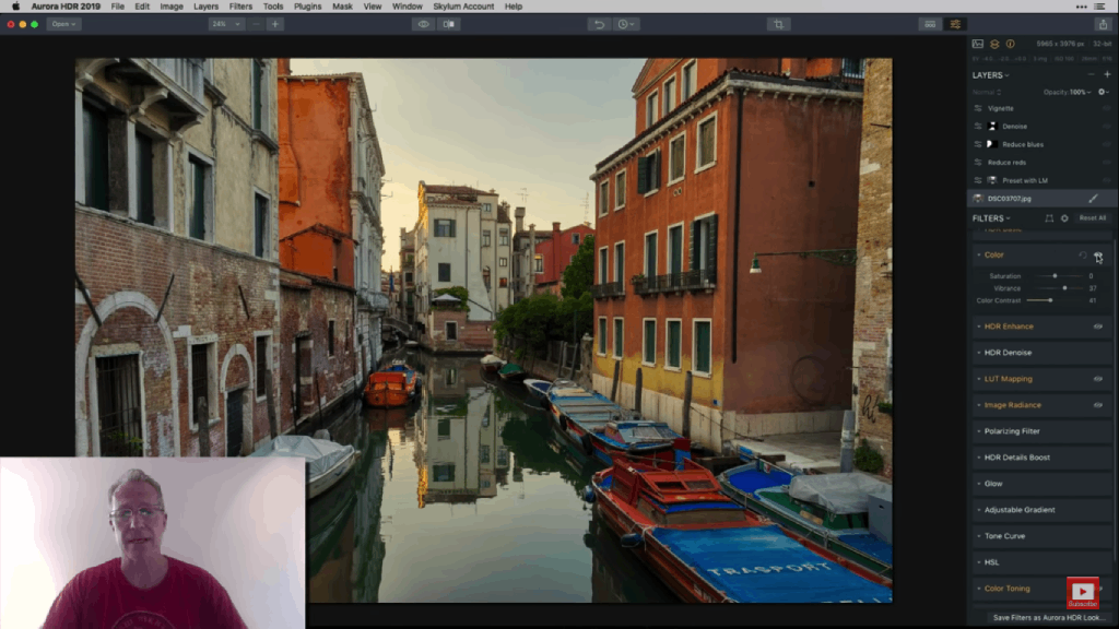 sample workflow for hdr editing filters 