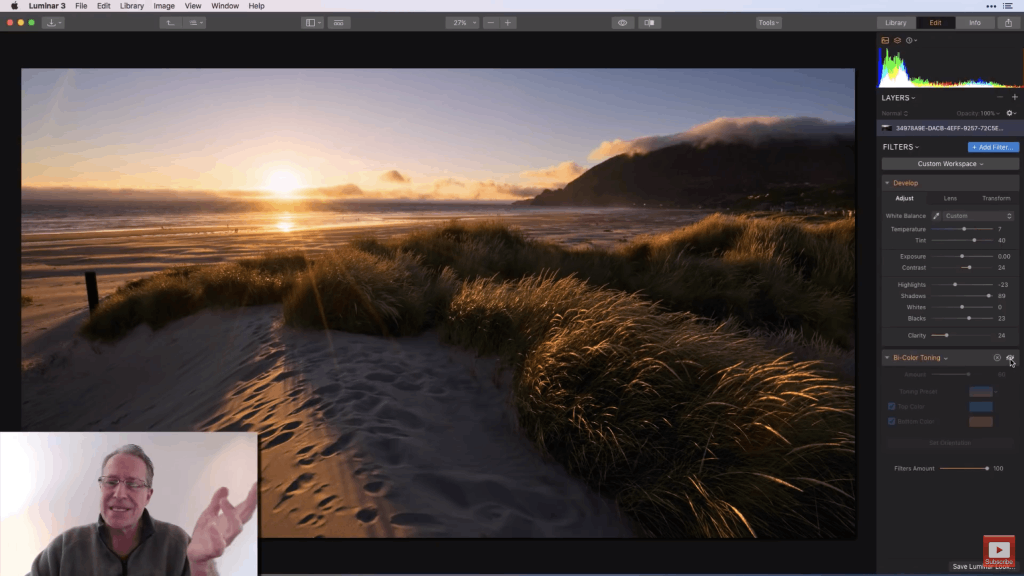 how to use bi color toning image 