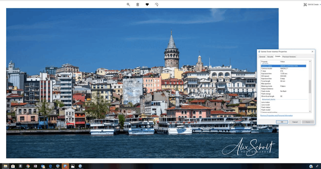 how to view exif data windows image 