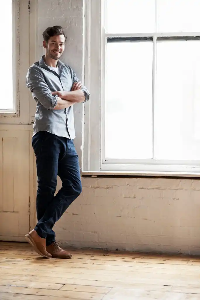 Stylish Man Posing On Grey Background Stock Photo  Download Image Now  Men  Hair Fashion Model  iStock