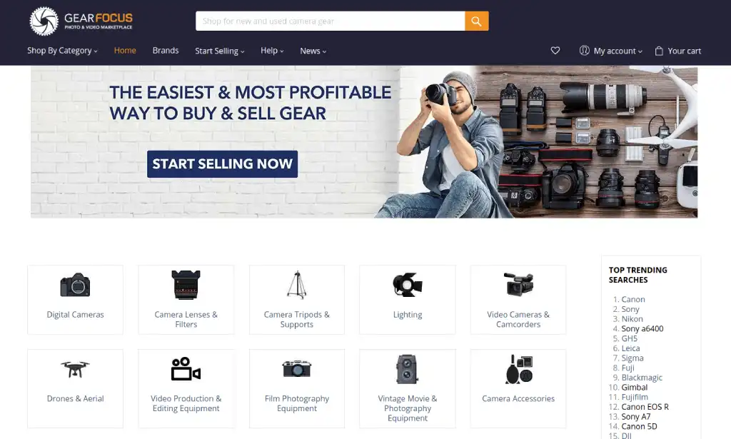 Best Online Site to Sell Photography Equipment