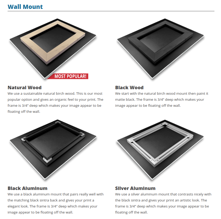 acrylic print buyers guide wall mount options image 