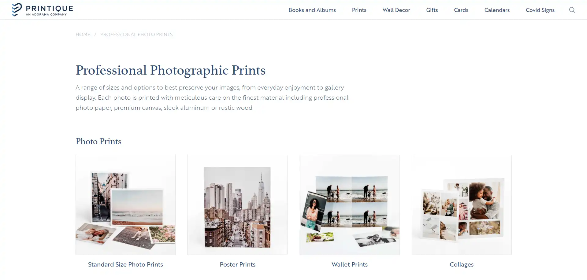 Photo Prints - Professional Photo Printing - Printique, An Adorama Company