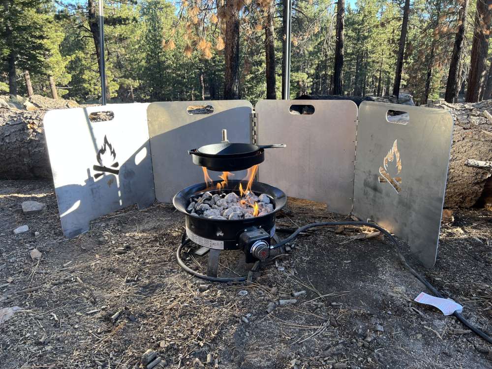camp cooking setup image 