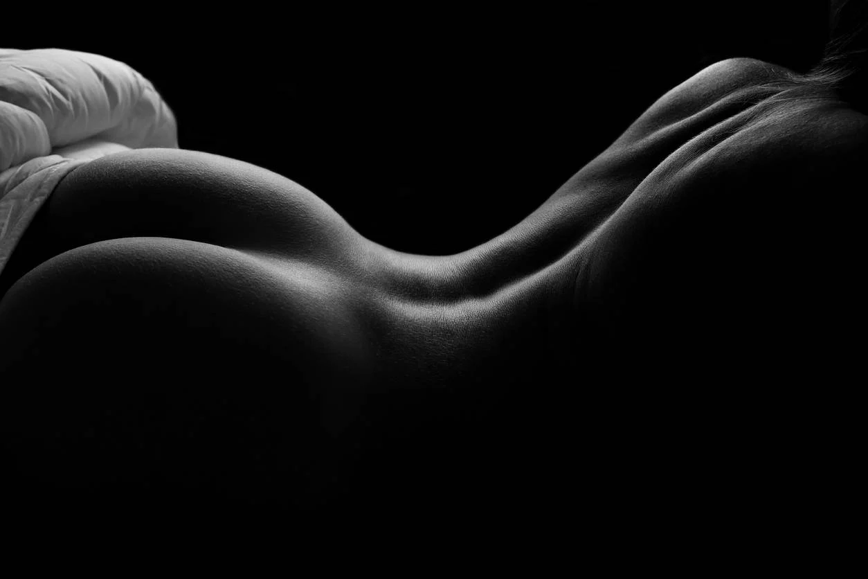 black and white nude photography image 
