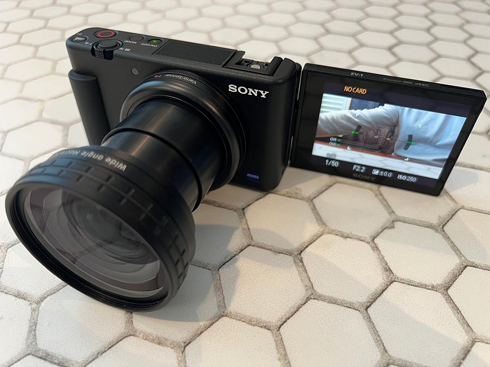 best budget camera of 2022 sony zv 1 flip out screen image 