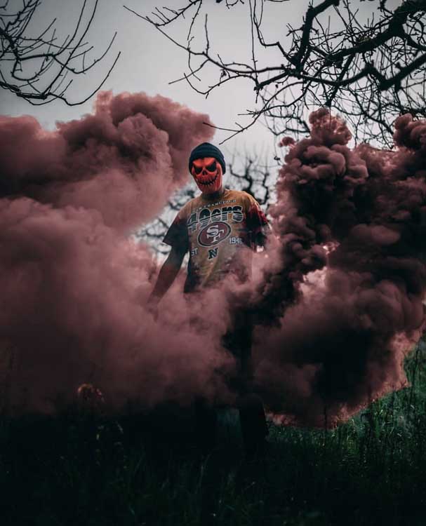 halloween photography tips use smoke image 