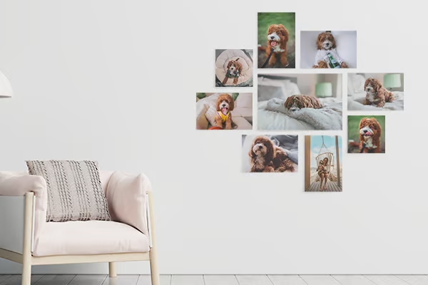 Hanging Multiple Prints and Sizes image 