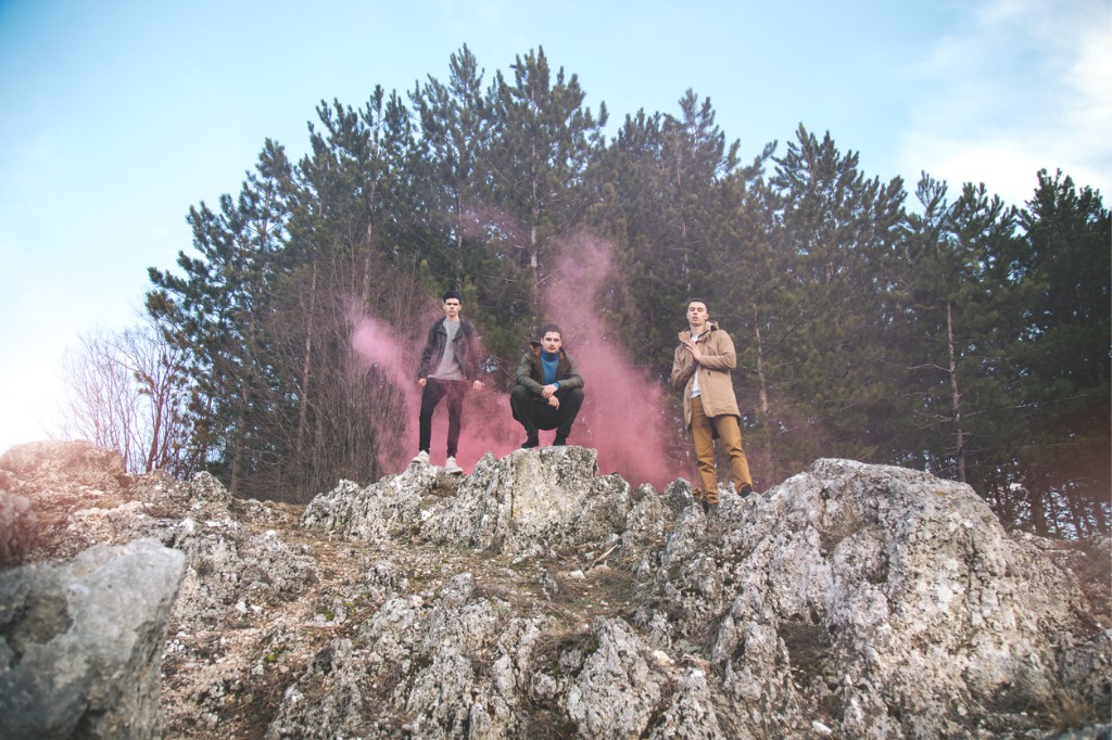 Group Photography with Smoke Bombs image 