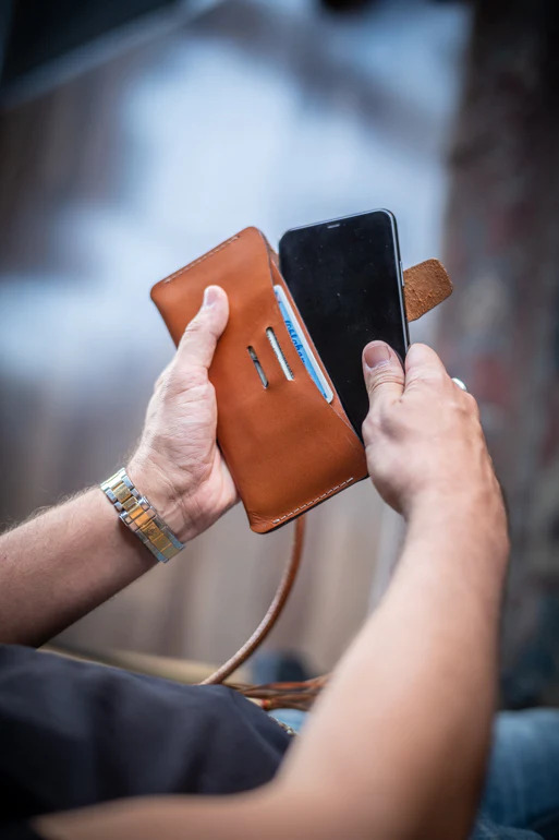 Leather EDC iPhone Wallet 2 image 