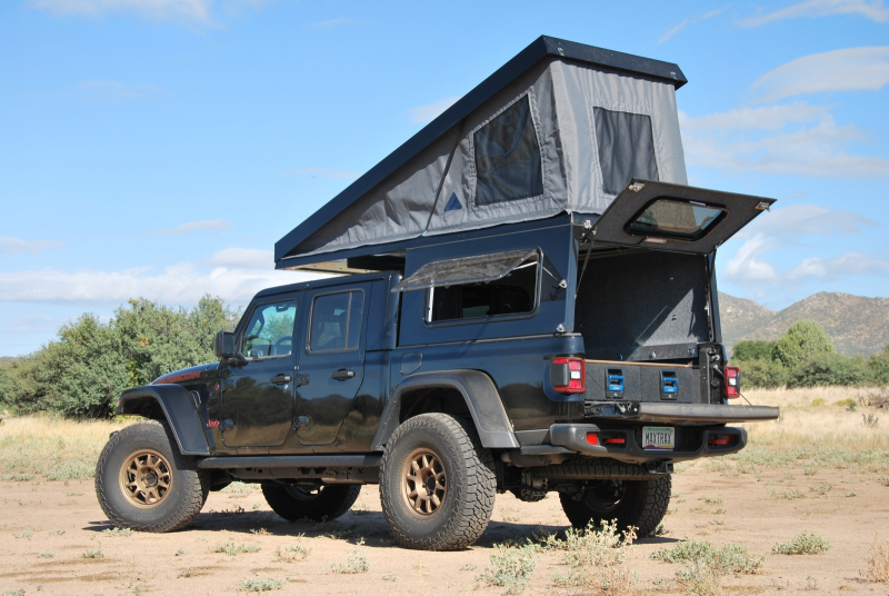 AT Overland Summit Truck Topper Black Rubicon back image 
