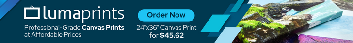 Lumaprints Canvas Prints web banner image 