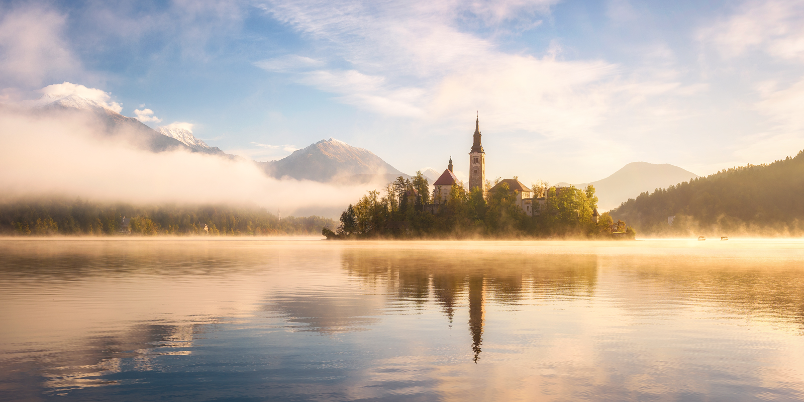 A golden morning in Slovenia