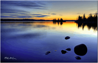 Description: twilight blue sunset image 